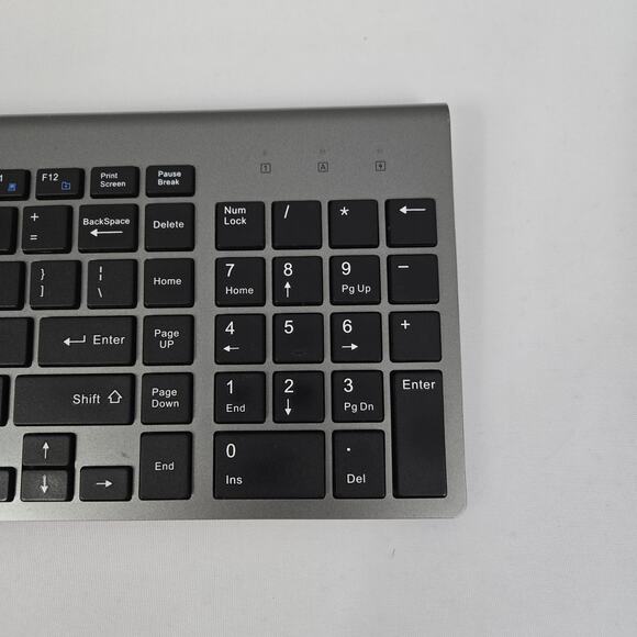 JoyAccess KB2 Slim Full Wireless Keyboard Gray & Silver NO RECEIVER - Picture 4 of 7